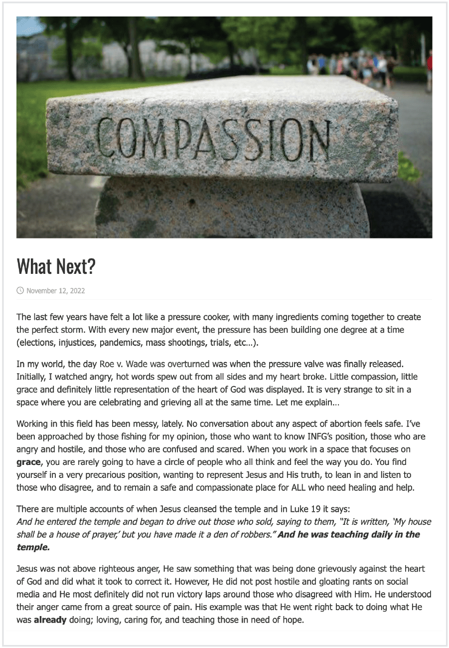 Partner Article - What Next?